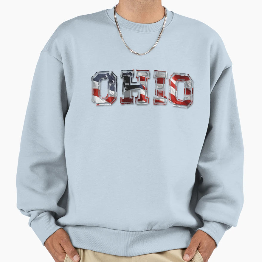 Ohio American Sweatshirt - Streetwear Style Men Women - T-Shirt, Sweatshirt, Hoodie