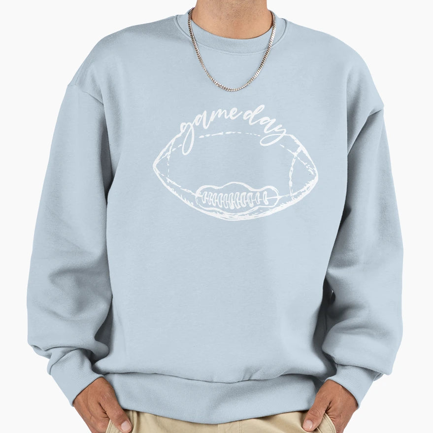 Game Day American Football Sport Sweatshirt - Aesthetic Graphic for Adults - T-Shirt, Sweatshirt, Hoodie