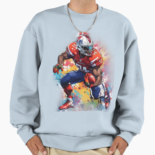Rushing American Football Sweatshirt - Casual Everyday Wear Unisex - T-Shirt, Sweatshirt, Hoodie