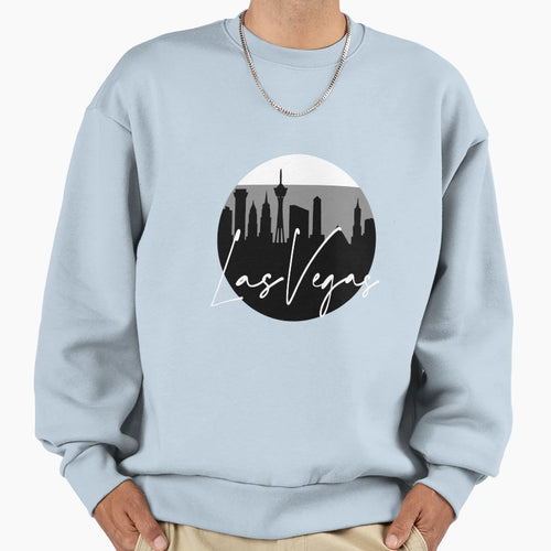 Las Vegas Skyline Football Sweatshirt - Fun Novelty Design for Adults - T-Shirt, Sweatshirt, Hoodie