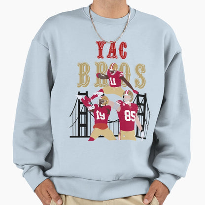 Yac Bros Sweatshirt - Fun Novelty Design for Adults - T-Shirt, Sweatshirt, Hoodie