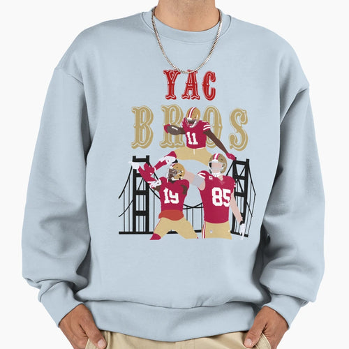 Yac Bros Sweatshirt - Fun Novelty Design for Adults - T-Shirt, Sweatshirt, Hoodie