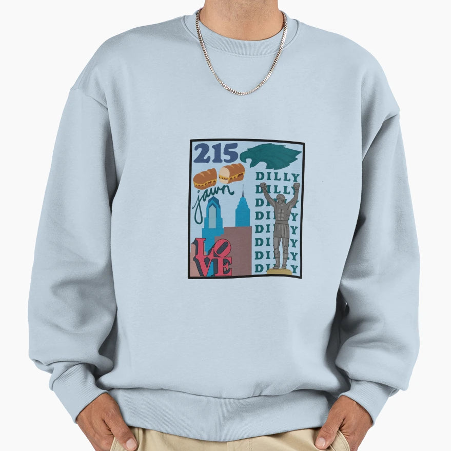 Philadelphia Sweatshirt - Custom Art Print for Adults - T-Shirt, Sweatshirt, Hoodie