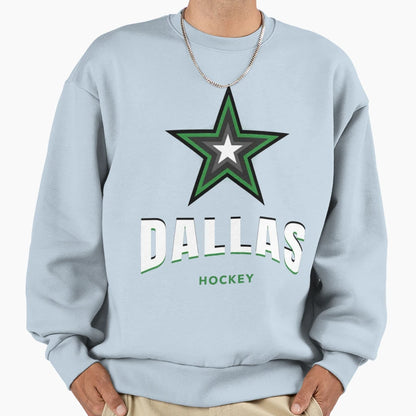 Art Dallas Stars Sweatshirt - Minimalist Print Men Women - T-Shirt, Sweatshirt, Hoodie