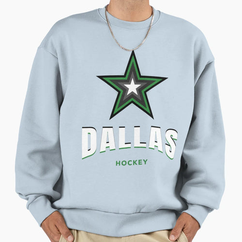 Art Dallas Stars Sweatshirt - Minimalist Print Men Women - T-Shirt, Sweatshirt, Hoodie