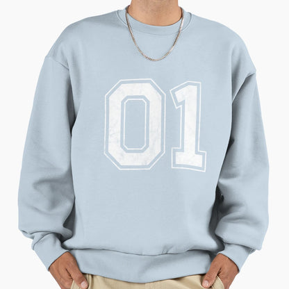 Number 01 Sweatshirt - Casual Everyday Wear Men Women - T-Shirt, Sweatshirt, Hoodie
