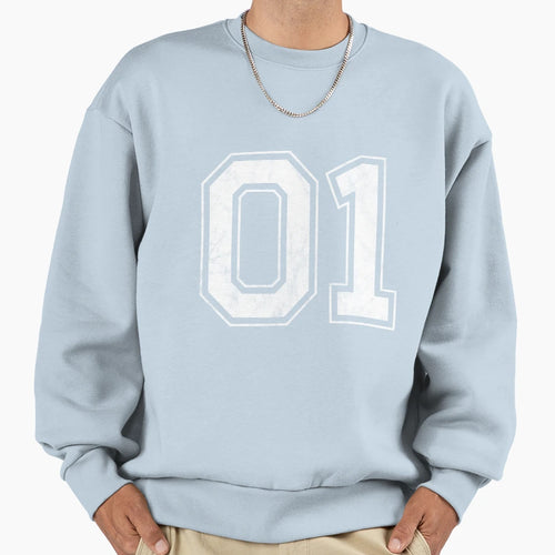 Number 01 Sweatshirt - Casual Everyday Wear Men Women - T-Shirt, Sweatshirt, Hoodie