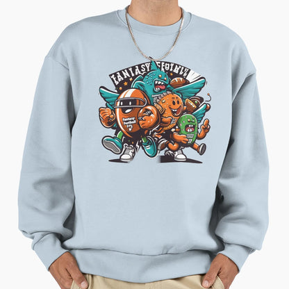 Funny Fantasy Football Sweatshirt - Casual Everyday Wear Men Women - T-Shirt, Sweatshirt, Hoodie
