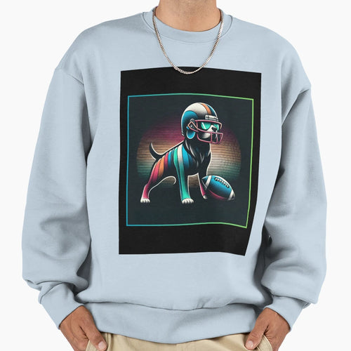 Football Dog Sweatshirt - Fun Novelty Design Unisex - T-Shirt, Sweatshirt, Hoodie