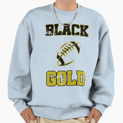 Black And Gold American New Orleans T-Shirt - Minimalist Print for Adults - T-Shirt, Sweatshirt, Hoodie