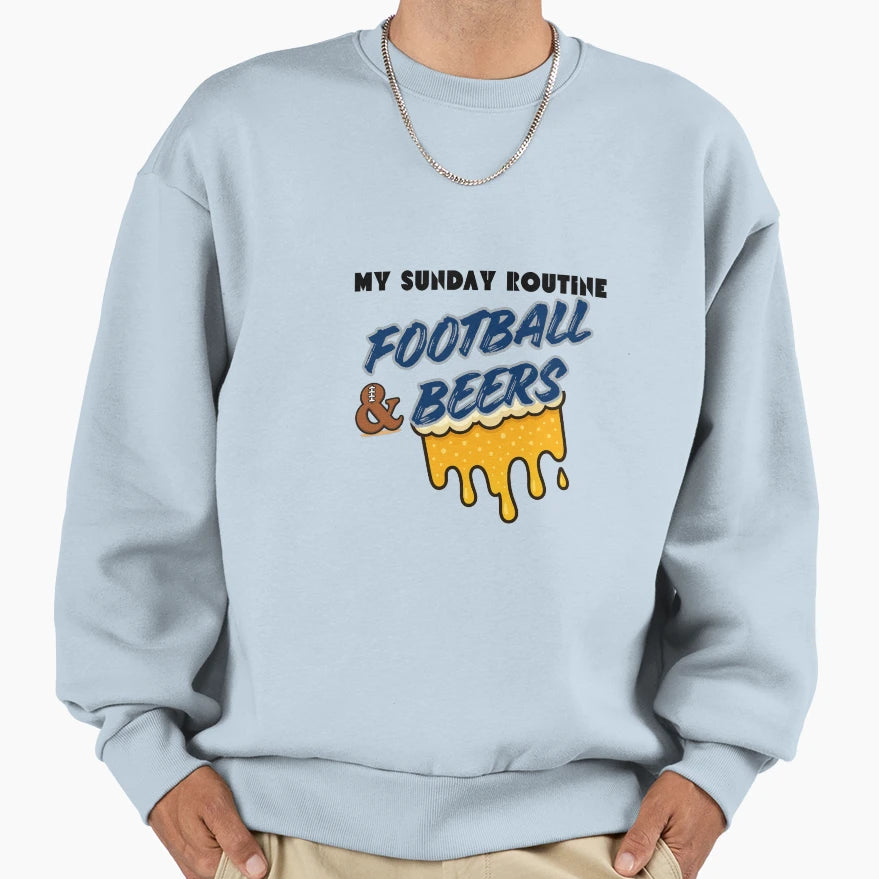 Colts My Sunday Routine Football Sweatshirt - Unique Graphic for Adults - T-Shirt, Sweatshirt, Hoodie