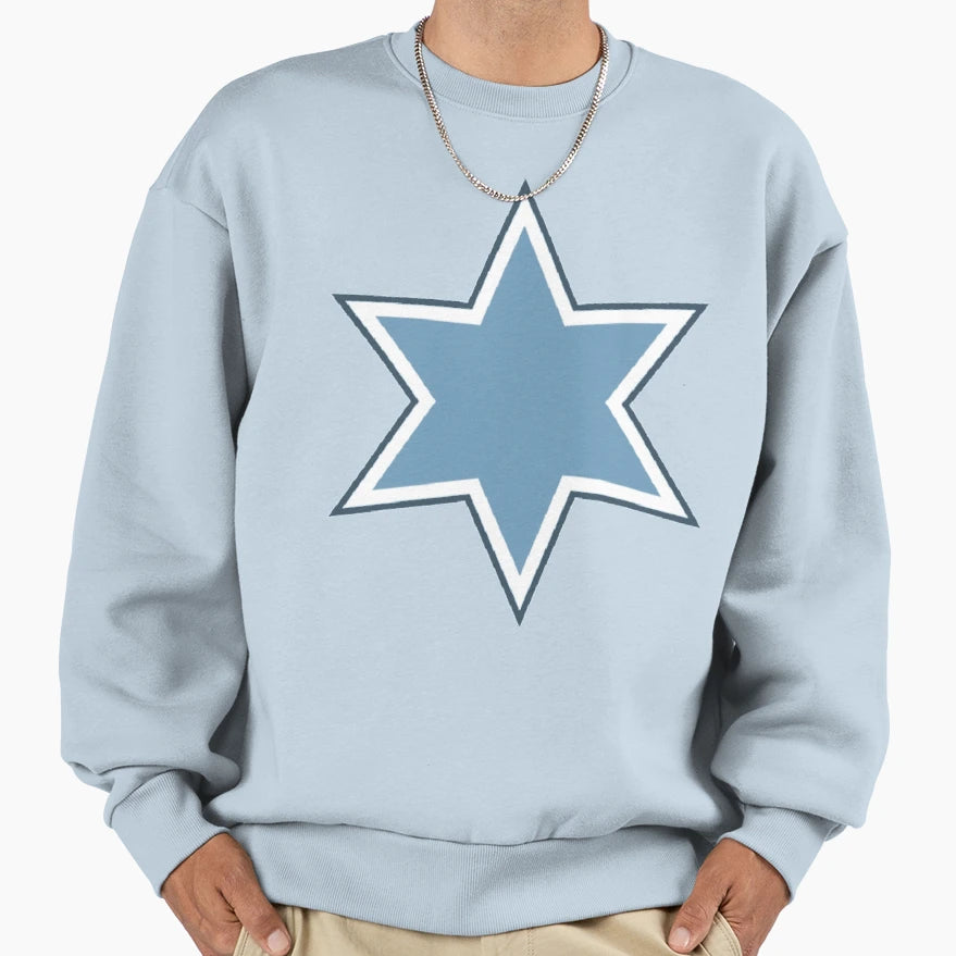 Country Blue Star David Sweatshirt - Minimalist Print Unisex - T-Shirt, Sweatshirt, Hoodie