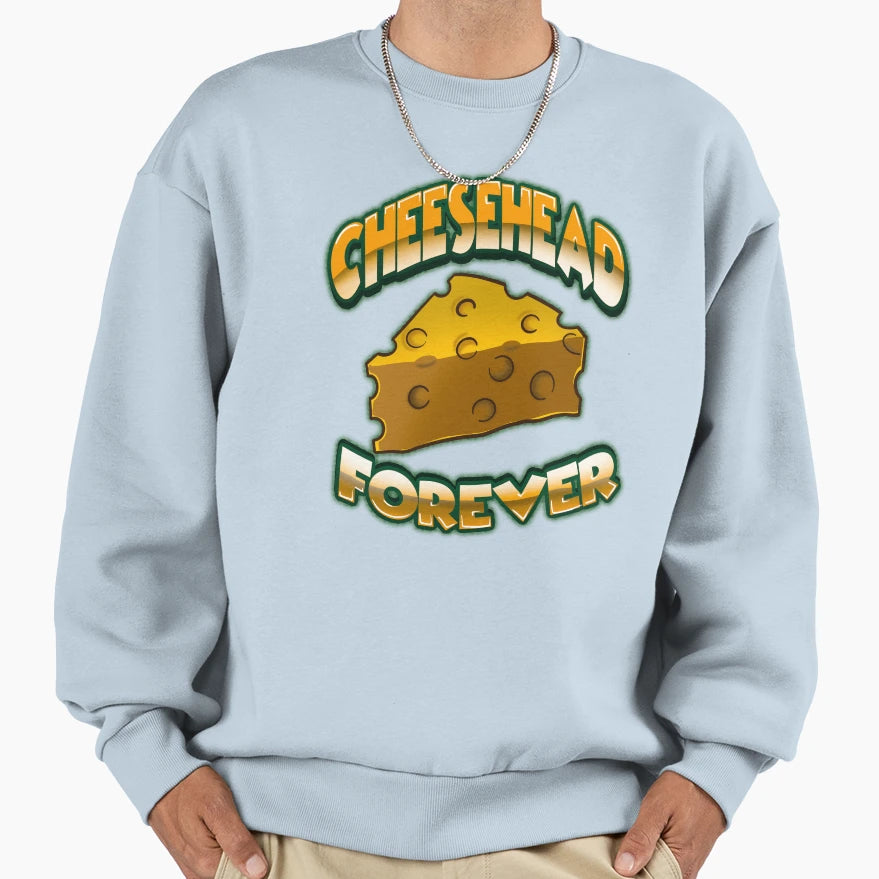 Cheesehead Forever Sweatshirt - Minimalist Print Unisex - T-Shirt, Sweatshirt, Hoodie