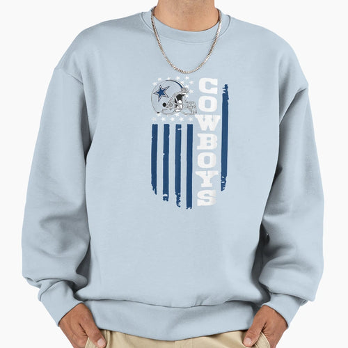 Dallas Fan Cow 4Th July America Sweatshirt - Fun Novelty Design Unisex - T-Shirt, Sweatshirt, Hoodie