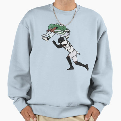 SB Backwards Hurdle Sweatshirt - Custom Art Print Men Women - T-Shirt, Sweatshirt, Hoodie