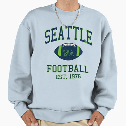 Seattle Football Sweatshirt - Aesthetic Graphic for Adults - T-Shirt, Sweatshirt, Hoodie
