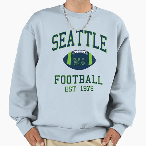 Seattle Football Sweatshirt - Aesthetic Graphic for Adults - T-Shirt, Sweatshirt, Hoodie