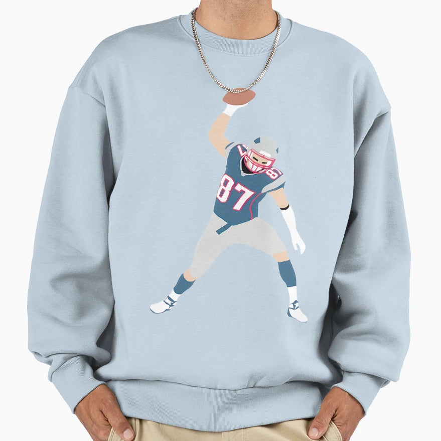 Football Legend 87 Celebratory Spike Sweatshirt - Novelty Apparel Men Women - T-Shirt, Sweatshirt, Hoodie