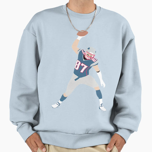 Football Legend 87 Celebratory Spike Sweatshirt - Novelty Apparel Men Women - T-Shirt, Sweatshirt, Hoodie