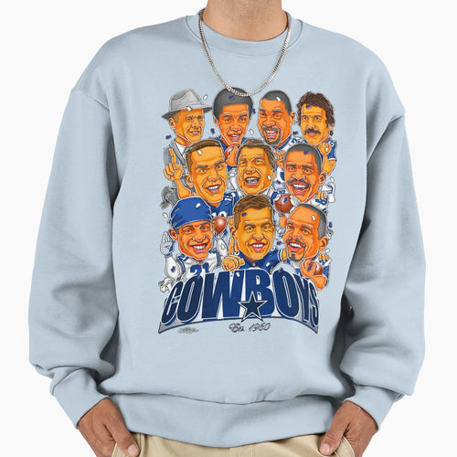 Dallas Cowboys Greatest Players Sweatshirt - Minimalist Print Men Women - T-Shirt, Sweatshirt, Hoodie