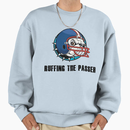 Funny Dog Funny Football Ruffing T-Shirt - Aesthetic Graphic for Adults - T-Shirt, Sweatshirt, Hoodie