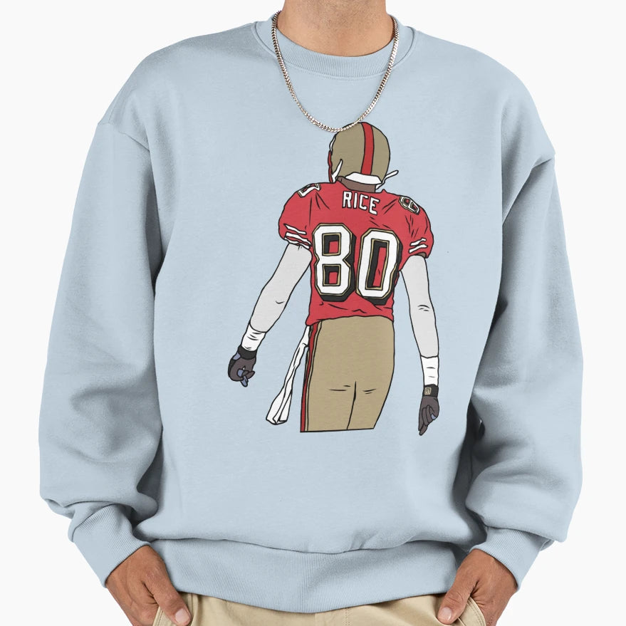 Jerry Rice Back To Sweatshirt - Casual Everyday Wear Unisex - T-Shirt, Sweatshirt, Hoodie