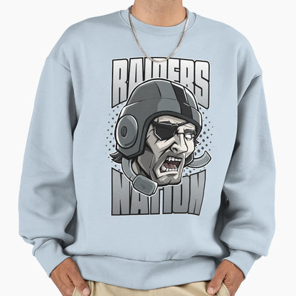 Raider Nation Warrior Silver And Sweatshirt - Unique Graphic Men Women - T-Shirt, Sweatshirt, Hoodie