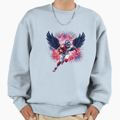 Independence Day American Flag Sweatshirt - Streetwear Style Unisex - T-Shirt, Sweatshirt, Hoodie