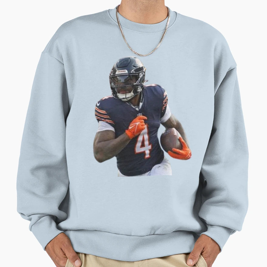 Dandre Swift Chicago Bears Sweatshirt - Aesthetic Graphic Unisex - T-Shirt, Sweatshirt, Hoodie