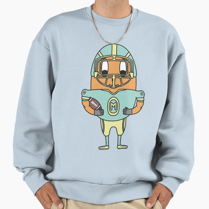 American Football Player Egg Sweatshirt - Novelty Apparel Unisex - T-Shirt, Sweatshirt, Hoodie