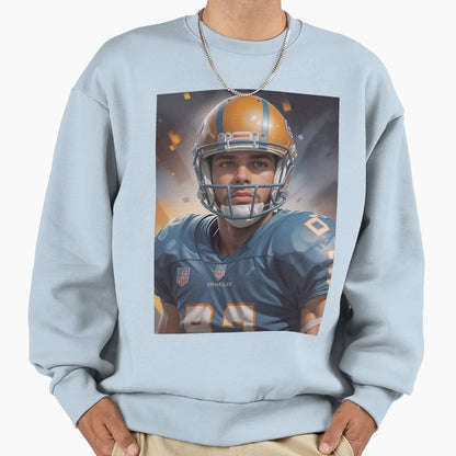 Usa American Football Player Sweatshirt - Aesthetic Graphic for Adults - T-Shirt, Sweatshirt, Hoodie