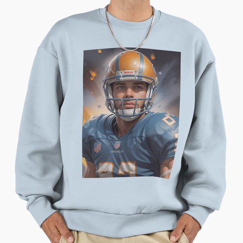 Usa American Football Player Sweatshirt - Aesthetic Graphic for Adults - T-Shirt, Sweatshirt, Hoodie