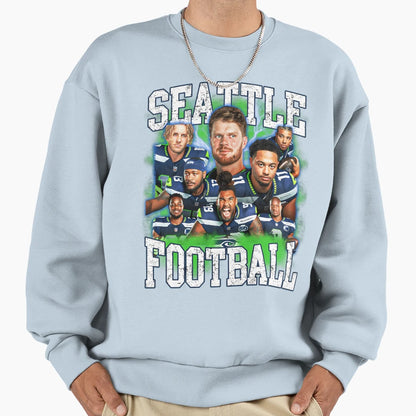 Seattle American Football Sweatshirt - Trendy Graphic Men Women - T-Shirt, Sweatshirt, Hoodie