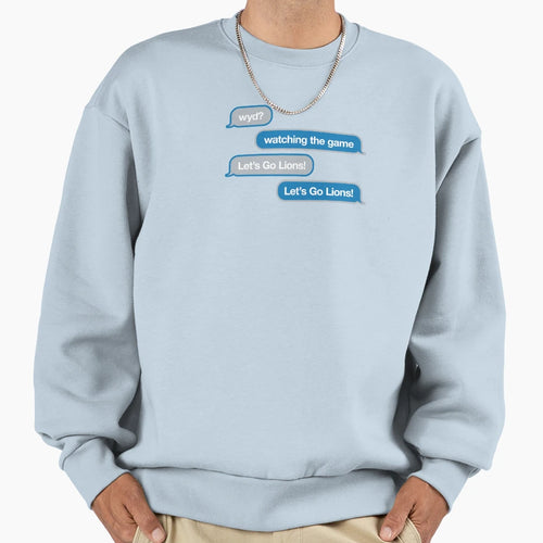 Wyd Text Message Sweatshirt - Fun Novelty Design for Adults - T-Shirt, Sweatshirt, Hoodie