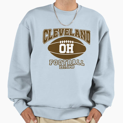 Cleveland Football Team 2 Sweatshirt - Trendy Graphic for Adults - T-Shirt, Sweatshirt, Hoodie