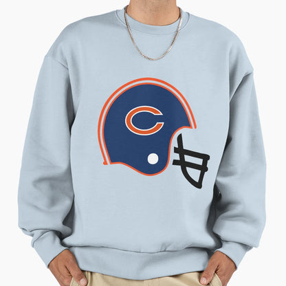Colors Chicago Football Fan Sweatshirt - Custom Art Print Unisex - T-Shirt, Sweatshirt, Hoodie
