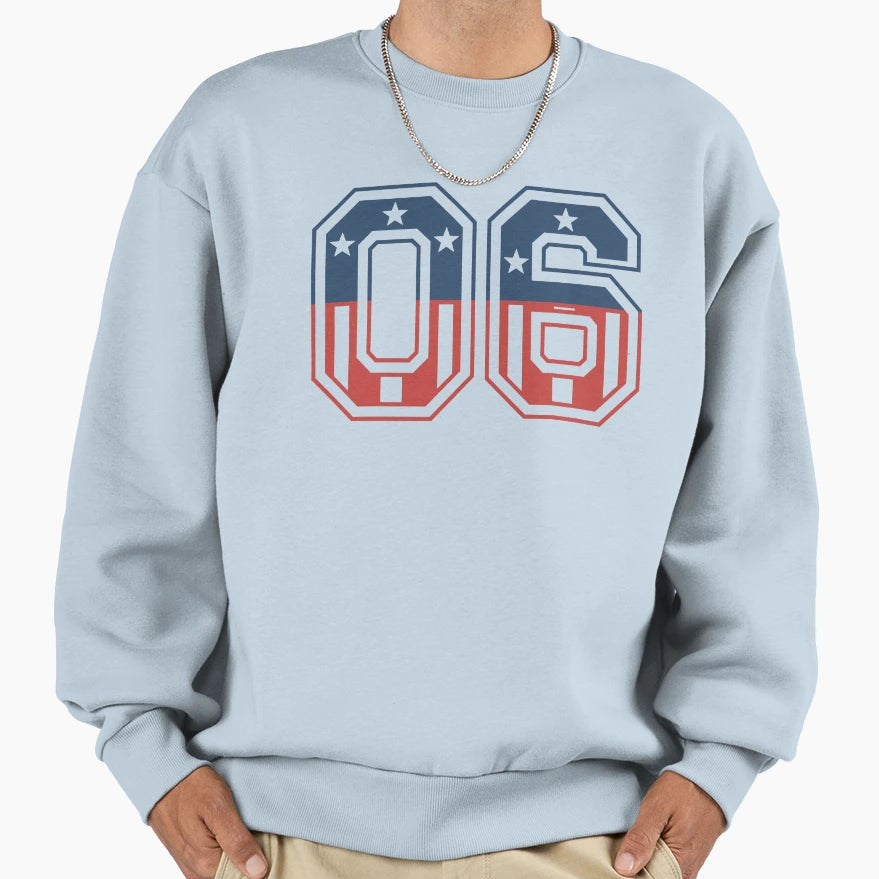Number 06 Usa Sweatshirt - Novelty Apparel Unisex - T-Shirt, Sweatshirt, Hoodie