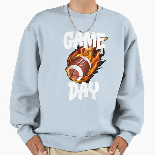 Fun Sports Game Day Football Sweatshirt - Custom Art Print for Adults - T-Shirt, Sweatshirt, Hoodie