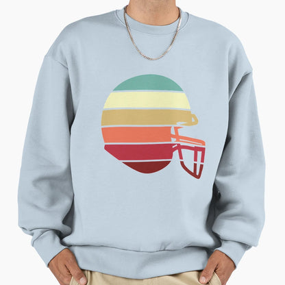 Sunset Football Helmet Sweatshirt - Fun Novelty Design Men Women - T-Shirt, Sweatshirt, Hoodie