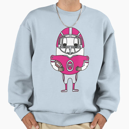 American Football Player Egg Sweatshirt - Aesthetic Graphic Men Women - T-Shirt, Sweatshirt, Hoodie