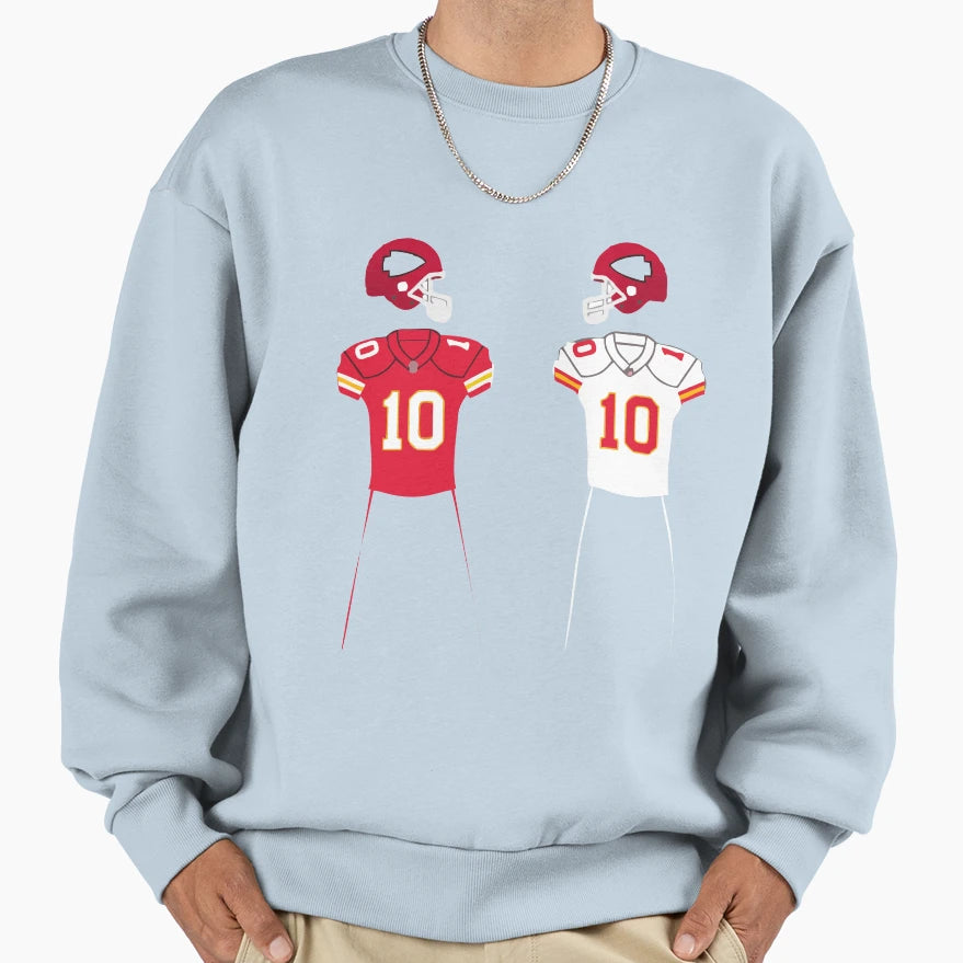 Current Uniform Is White And Red Sweatshirt - Trendy Graphic for Adults - T-Shirt, Sweatshirt, Hoodie