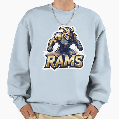 Los Angeles Rams Football Decal Sweatshirt - Minimalist Print Men Women - T-Shirt, Sweatshirt, Hoodie