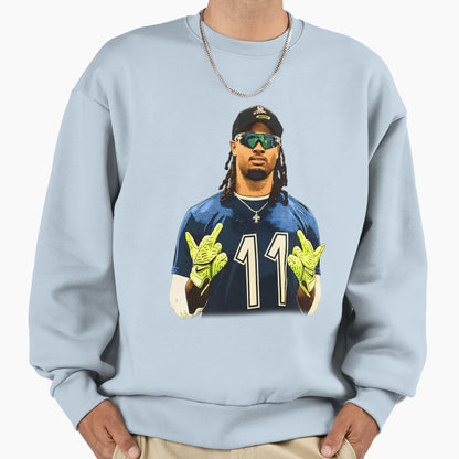 Jaxon Smith Njigba Flipping Bird Sweatshirt - Novelty Apparel Men Women - T-Shirt, Sweatshirt, Hoodie