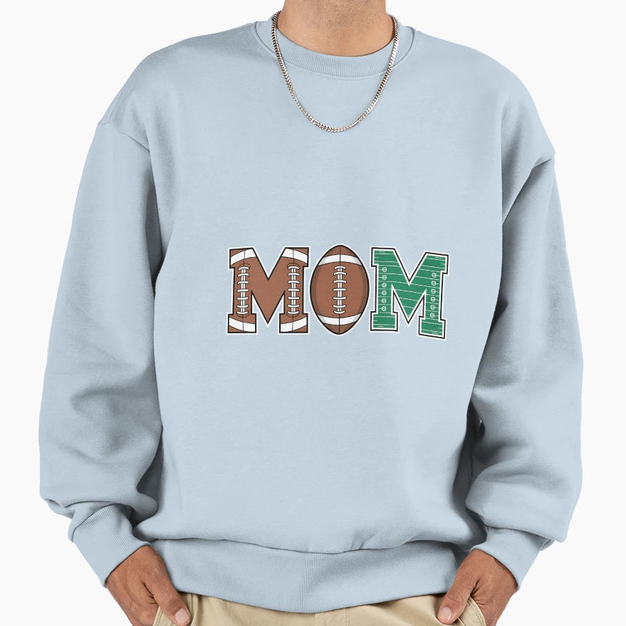 Mom 1 Year Old Football First Sweatshirt - Novelty Apparel for Adults - T-Shirt, Sweatshirt, Hoodie