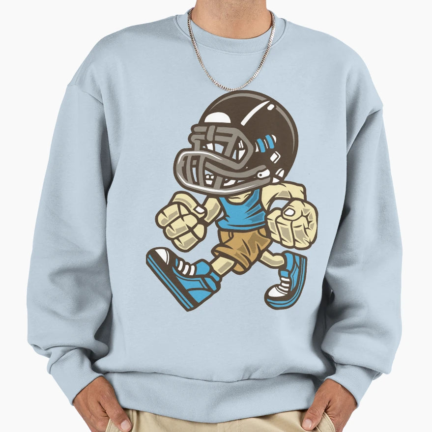 Football Player Sweatshirt - Trendy Graphic Men Women - T-Shirt, Sweatshirt, Hoodie