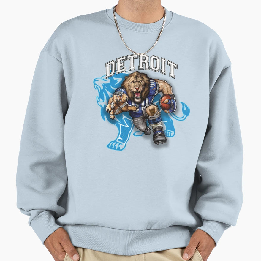 Detroit Football Detroit Lions Football Sweatshirt - Trendy Graphic Unisex - T-Shirt, Sweatshirt, Hoodie