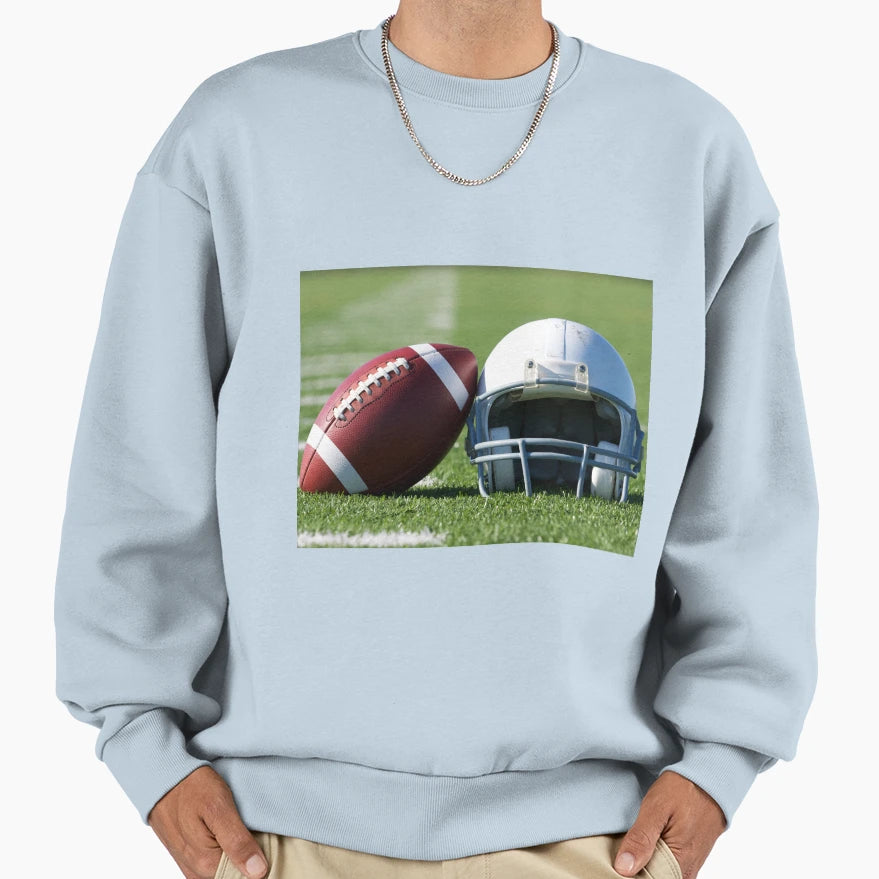 Football Season Is Here Sweatshirt - Custom Art Print Men Women - T-Shirt, Sweatshirt, Hoodie