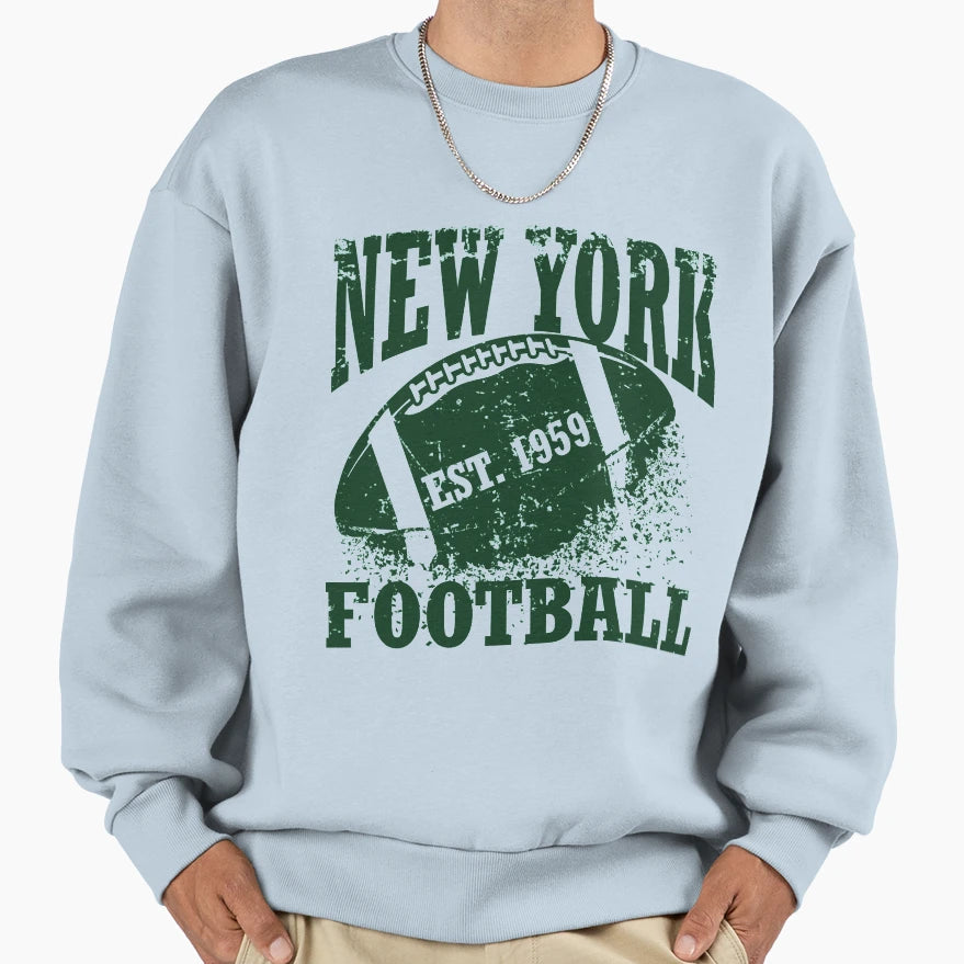 New York Football Jersey Sweatshirt - Graphic Print for Adults - T-Shirt, Sweatshirt, Hoodie