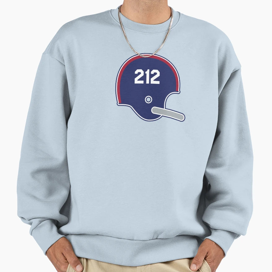 New York Giants 212 Helmet Sweatshirt - Minimalist Print Men Women - T-Shirt, Sweatshirt, Hoodie