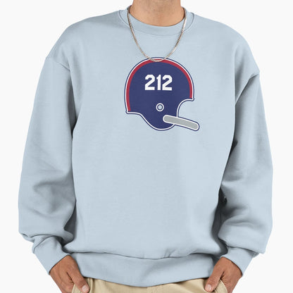 New York Giants 212 Helmet Sweatshirt - Minimalist Print Men Women - T-Shirt, Sweatshirt, Hoodie